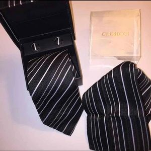 NEW! Clericci tie, cuff links, pocket square